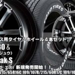【新発売】ハイエース用｜トーヨーH30 ＆ zerobreak S〈BKP〉｜タイヤホイール4本セット 