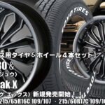 【新発売】ハイエース用｜トーヨーH30 ＆zerobreak-X〈BKP〉｜タイヤホイール4本セット 