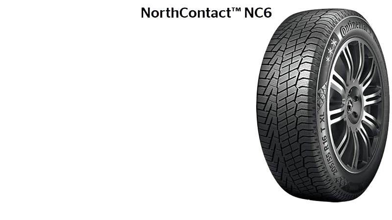 追加発売】スタッドレスタイヤ、コンチネンタルNorthContact NC6を3 