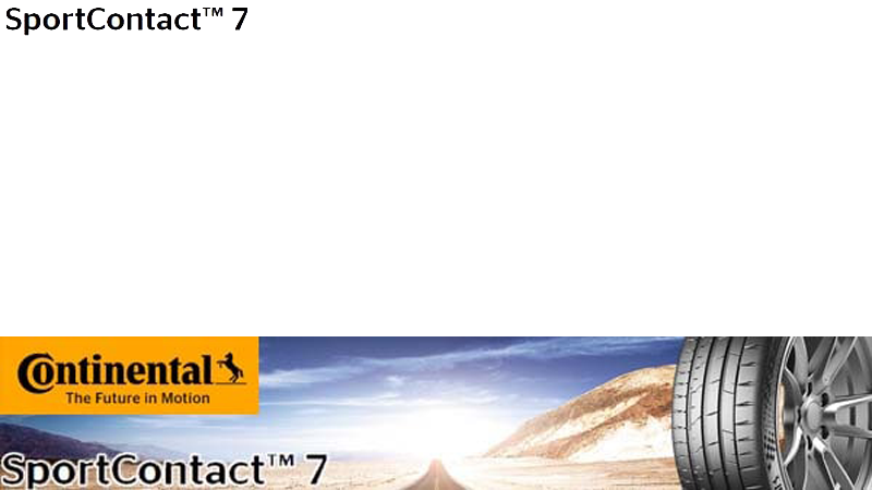 ウルトラ・ハイパフォーマンス・タイヤ 、コンチネンタルSportContact7 、33サイズ追加で新規発売開始